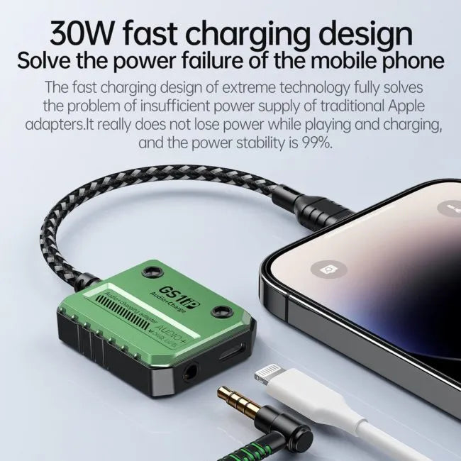 Plextone GS1 Lightning 30W PD fast charging adapter for iPhone