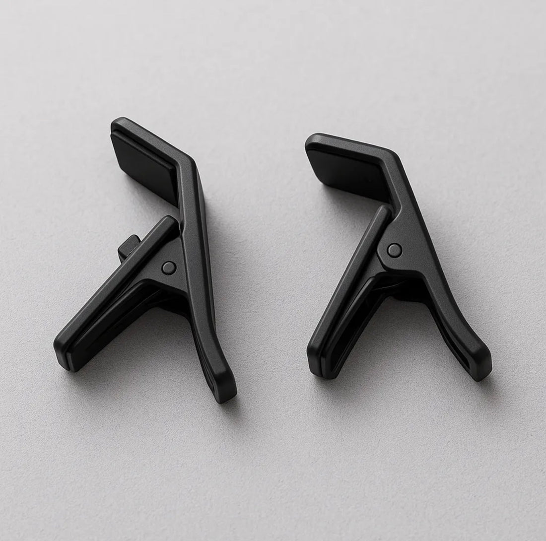 ⁠Black Replacement Spare Clips Pair for Memo Mobile Cooling Fan⁠