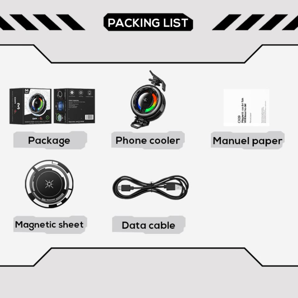 Memo CX19 Phone Cooler for Gaming | Magnetic Semiconductor Cooling