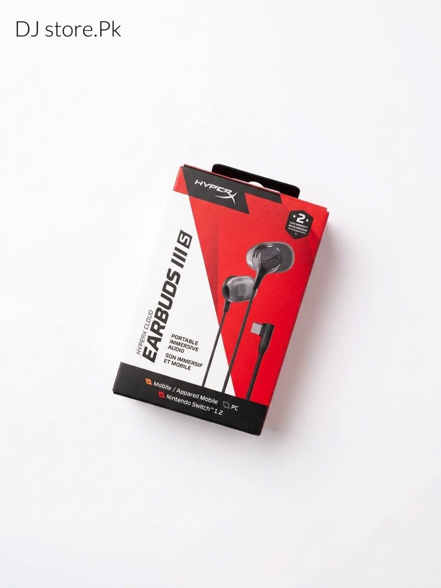 Image 1 (Main Front): HyperX Cloud Earbuds 3S Type-C Official Gaming Earphones