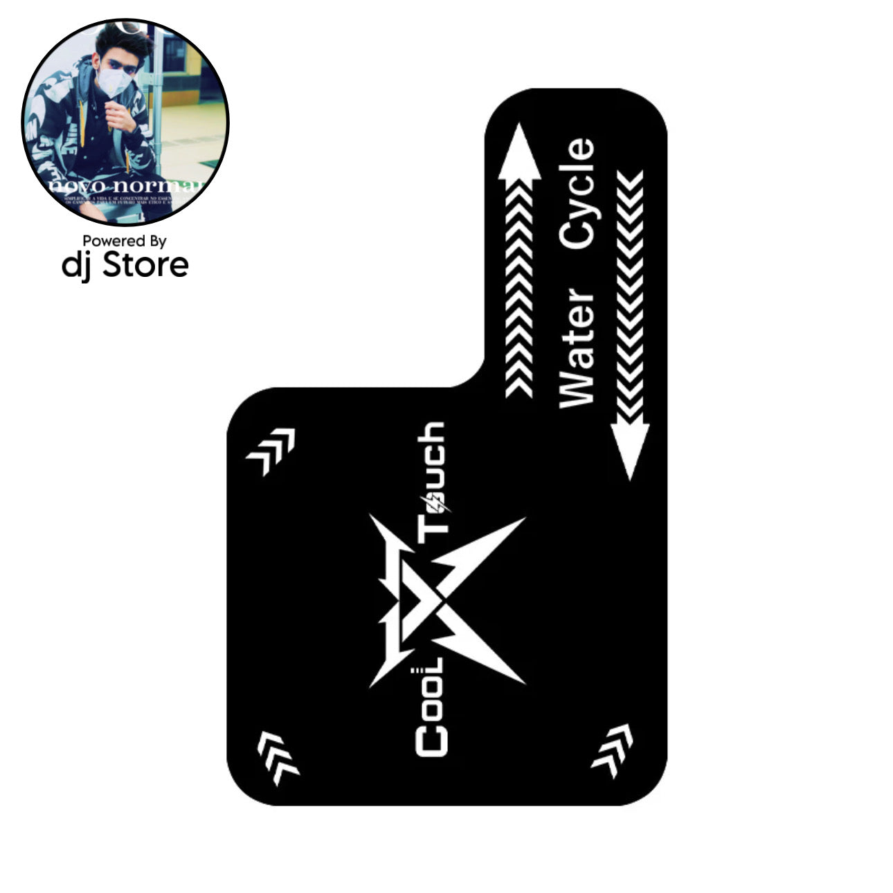 L-Shape Magnetic Phone Cooling Plate with Heat Pipe Tech – Water Cycle Heat Dissipation Pad for Mobile Gaming