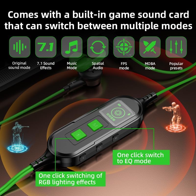PIVA S6PRO 13mm dynamic drivers and virtual 7.1 surround sound technology