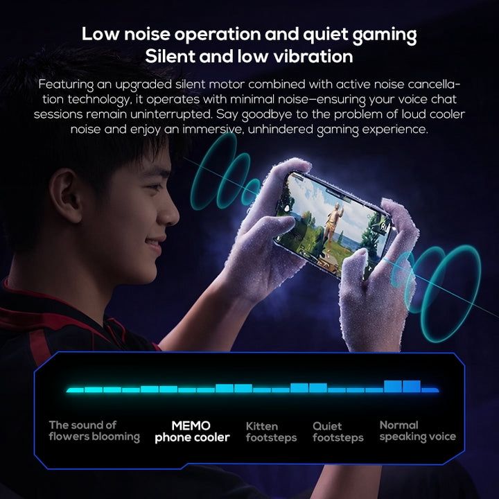 MEMO CX26 Magnetic Mobile Cooler – RGB Gaming Cooling Fan for iPhone & Android