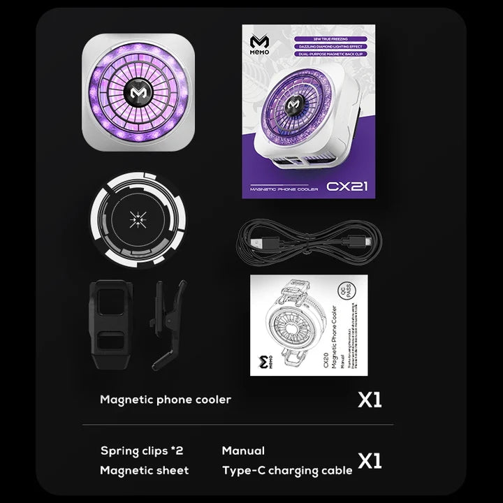 MEMO CX21 RGB Phone Cooling Fan